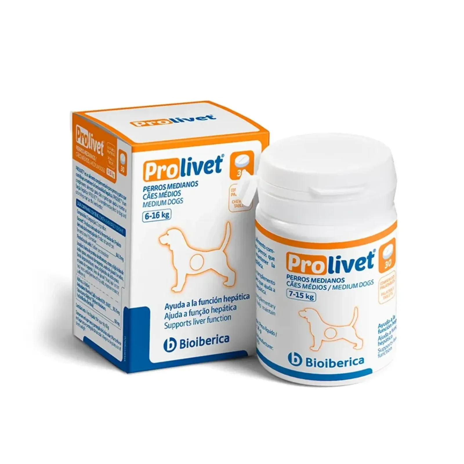 Prolivet pentru caini de talie medie 7-15 kg - 30 tablete