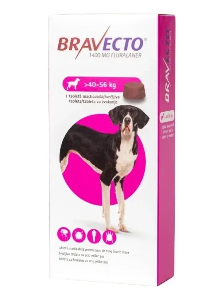 Bravecto 1400 mg (40-56 kg)- comprimat masticabil