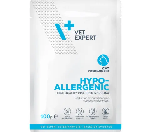 Dieta umeda Hypoallergenic cat, carne de curcan, plic 100 gr