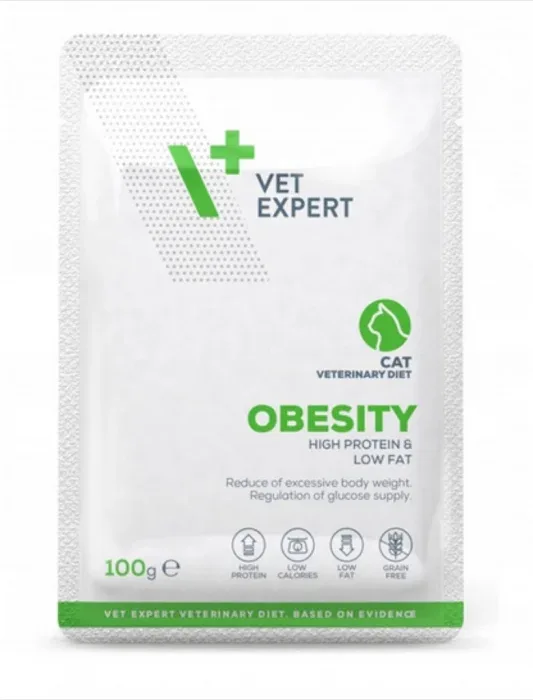 4T Dieta umeda pisici Obesity- plic, 100g