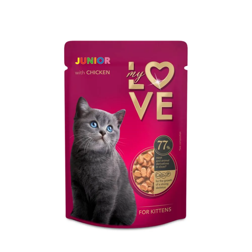 My Love Hrana Umeda Pisici Kitten In Sos Plic 85gr