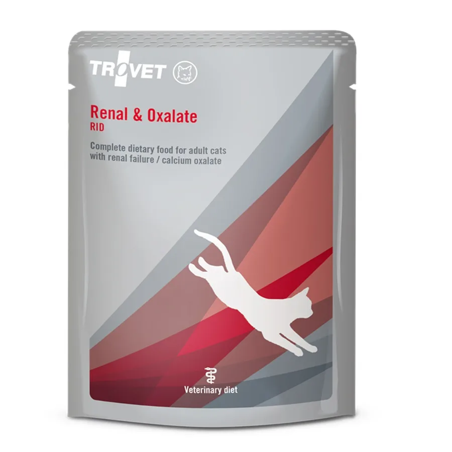 Hrana umeda dietetica pentru pisici Renal&Oxalate 85 g, Trovet- 1 buc