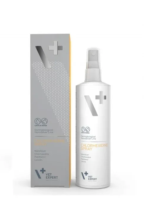 SPRAY NANOSILVER VETEXPERT CLORHEXIDINA 4%- 100ML