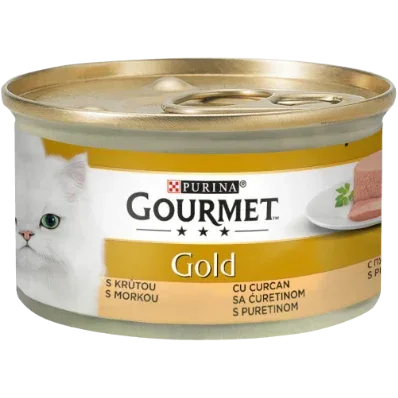 GOURMET GOLD MOUSSE CU CURCAN,Hrana Umeda Pisici, 85g