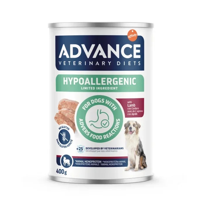Advance, conserva hrana umeda dieta dog hypoallergenic cu miel - 400 gr