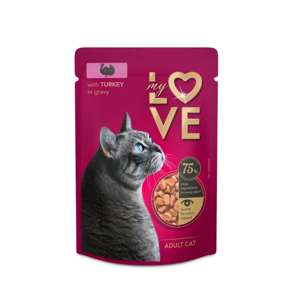 My Love Hrana Umeda Pisici Adulte Curcan In Sos Plic 85gr