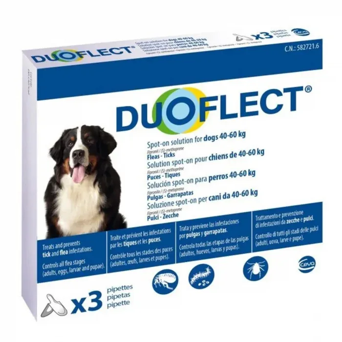 DUOFLECT, solutie antiparazitara spot-on pentru caini >40 kg - 3 pipete