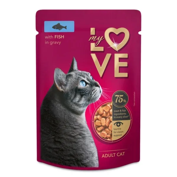My Love Hrana Umeda Pisici Adulte Peste In Sos Plic 85gr
