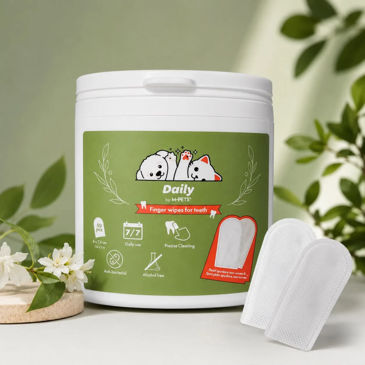 Daily- degetare de dinti M-PETS- 50pcs