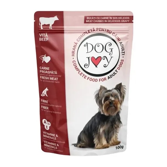 Hrana umeda pentru caini Dog joy vita,100g
