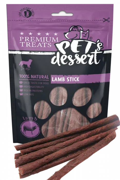 Pet's Dessert Dog Lamb Stick 80G