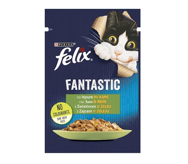 Felix Fantastic Iepure in Aspic hrana umeda- 85g