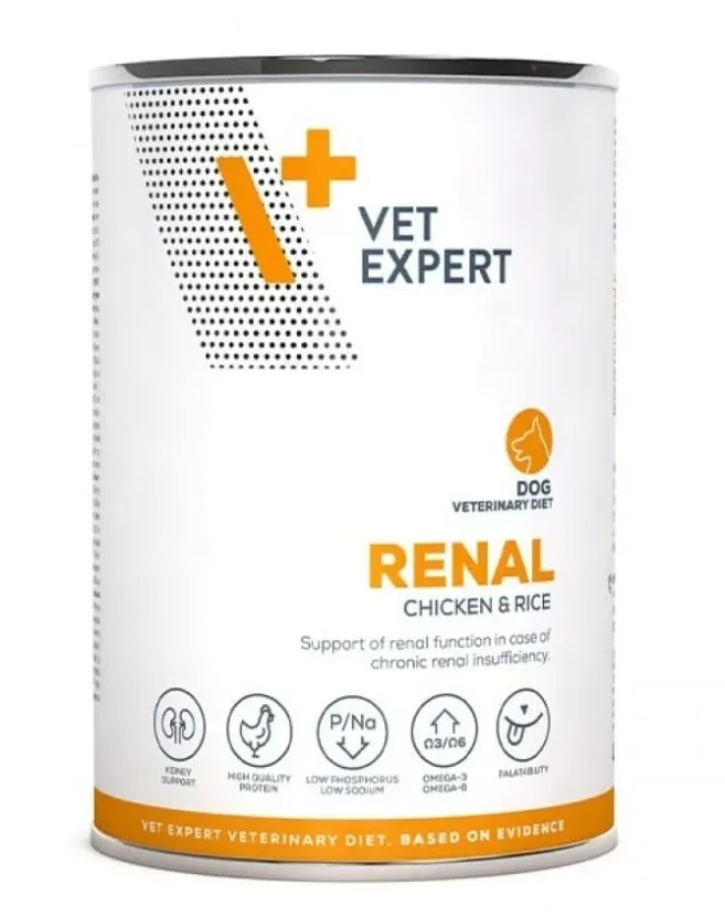 Dieta veterinară umedă, pentru câini adulți, Vet Expert, Renal Dog 400g