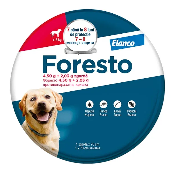 Zgarda Antiparazitara Foresto L (>8kg)  70 cm
