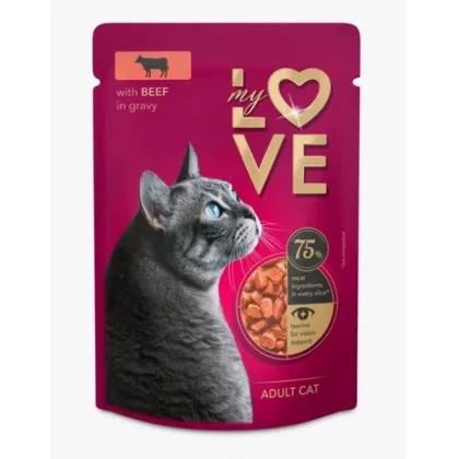 My Love Hrana Umeda Pisici Adulte Vita In Sos Plic 85gr