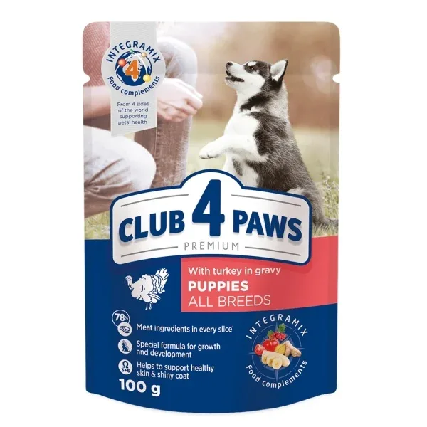 Club 4 Paws Junior Mini Hrana umeda premium Pui 100g